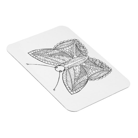 Geïnspireerd tropisch design vlinder magneet (Rechterzijde)