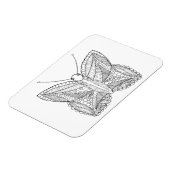 Geïnspireerd tropisch design vlinder magneet (Linkerzijde)