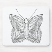 Geïnspireerd tropisch design vlinder muismat (Voorkant)
