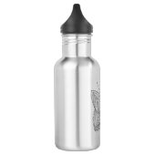 Geïnspireerd tropisch design vlinder waterfles (Links)