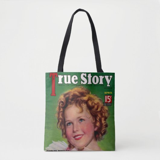 geïnspireerd "True Story" Magazine Canvas tas (Voorkant)