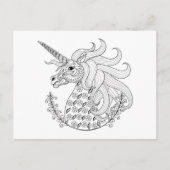 Geïnspireerd Unicorn Briefkaart (Voorkant)