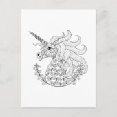 Geïnspireerd Unicorn Briefkaart (Voorkant)