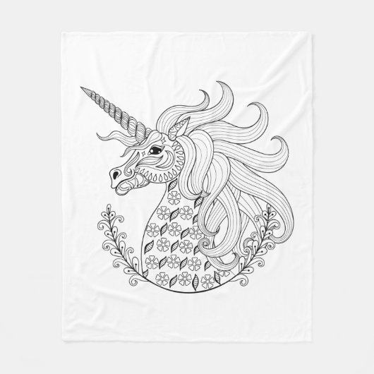 Geïnspireerd Unicorn Fleece Deken (Voorkant)