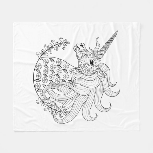 Geïnspireerd Unicorn Fleece Deken (Voorkant (Horizontaal))