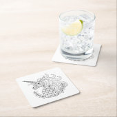 Geïnspireerd Unicorn Kartonnen Onderzetters (Insitu)