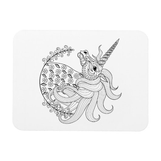 Geïnspireerd Unicorn Magneet (Horizontaal)
