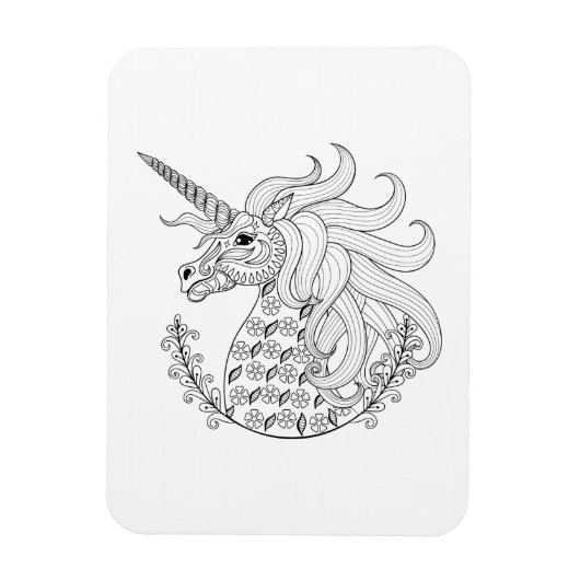 Geïnspireerd Unicorn Magneet (Verticaal)