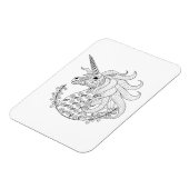 Geïnspireerd Unicorn Magneet (Linkerzijde)