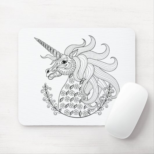Geïnspireerd Unicorn Muismat (Met muis)