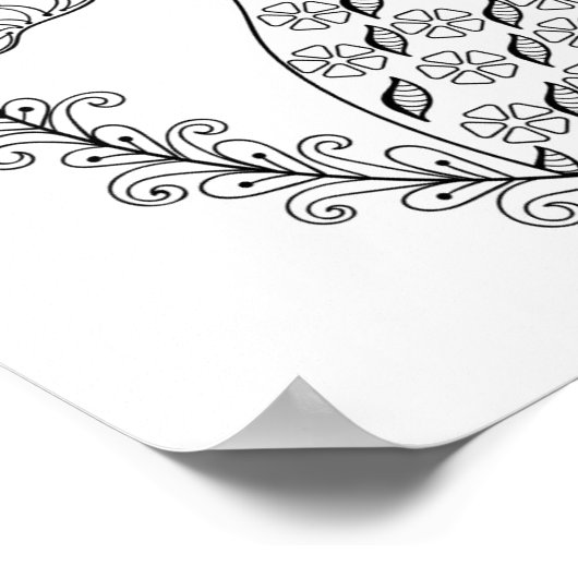 Geïnspireerd Unicorn Poster (Hoek)