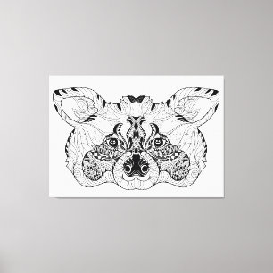 Geïnspireerd vaccin 6 canvas afdruk