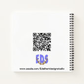 Geïnspireerd vierkant notebook notitieboek (Achterkant)