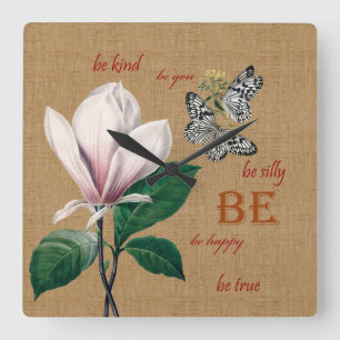 geïnspireerd vierkante klok