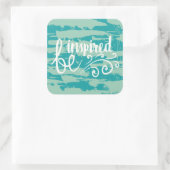 Geïnspireerd Vierkante Sticker (Tas)