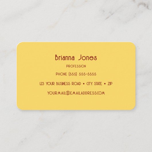  geïnspireerd Visitekaartje (Achterkant)