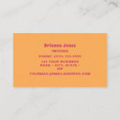  geïnspireerd visitekaartje (Achterkant)