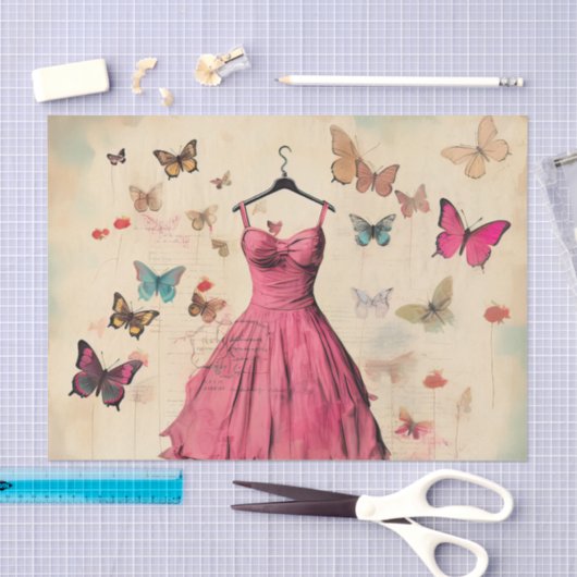  geïnspireerd vlinders & jurk tissuepapier (Craft)
