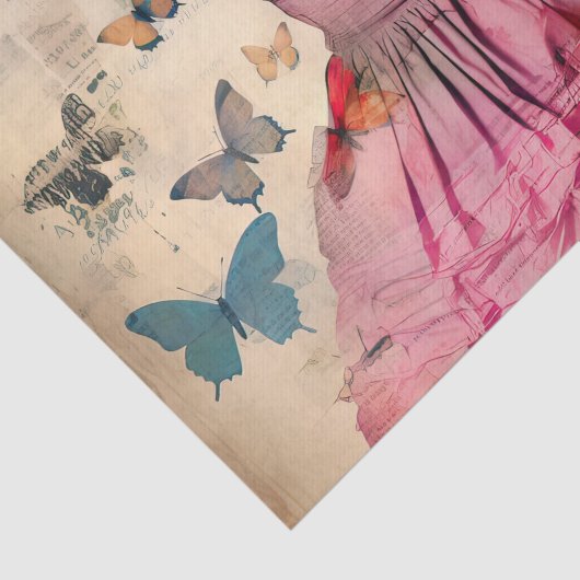  geïnspireerd vlinders & jurk tissuepapier (Detail)