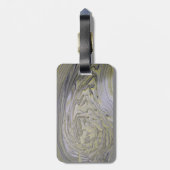 Geïnspireerd vloeibaar metaal acryl giet bagagelabel (Achterkant verticaal)