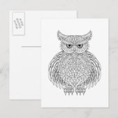 Geïnspireerd vogeltrekdier briefkaart (Voorkant / Achterkant)