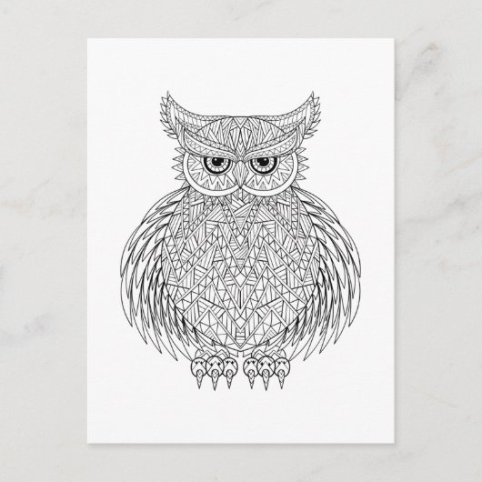 Geïnspireerd vogeltrekdier briefkaart (Voorkant)