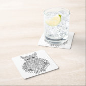 Geïnspireerd vogeltrekdier kartonnen onderzetters (Insitu)