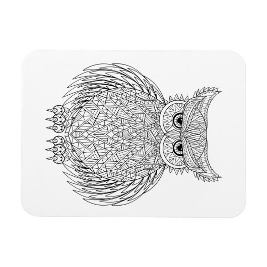 Geïnspireerd vogeltrekdier magneet (Horizontaal)