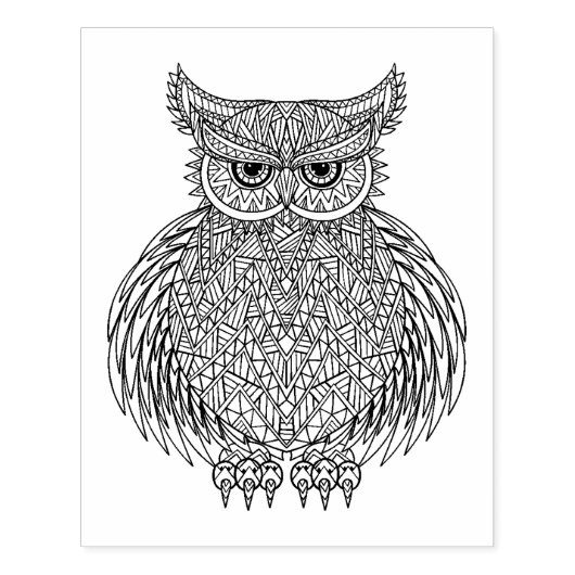 Geïnspireerd vogeltrekdier rubberstempel (Afrduk)