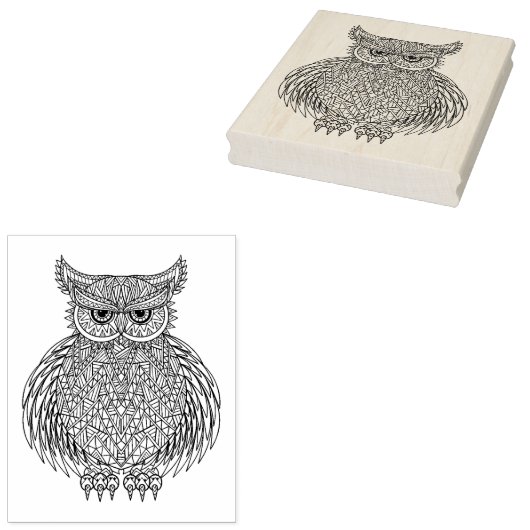 Geïnspireerd vogeltrekdier rubberstempel (Gestempeld)