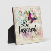 Geïnspireerd voor  collage van Quote & Roze Butter Fotoplaat (Voorkant)