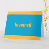Geïnspireerd Wenskaart Kaart (Gele Bloem)