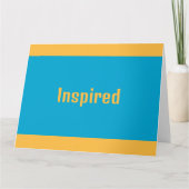 Geïnspireerd Wenskaart Kaart (Voorkant)