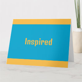 Geïnspireerd Wenskaart Kaart