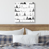 Geïnspireerd Wigwam 6 Canvas Afdruk (Insitu (Slaapkamer))
