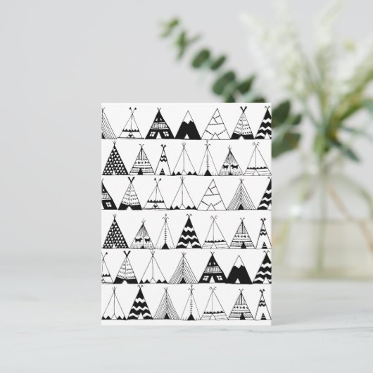 Geïnspireerd Wigwam Briefkaart (Staand voorkant)