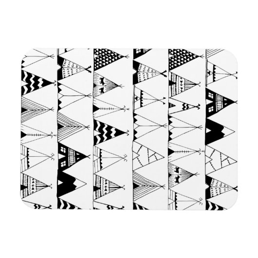 Geïnspireerd Wigwam Magneet (Horizontaal)