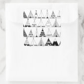 Geïnspireerd Wigwam Vierkante Sticker (Tas)
