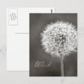 Geïnspireerd Wish Dandelion Briefkaart (Voorkant / Achterkant)