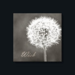 Geïnspireerd Wish Dandelion Canvas Afdruk<br><div class="desc">Geïnspireerde Wish Dandelion in zwart-wit</div>