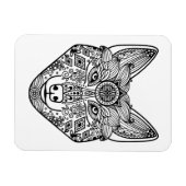 Geïnspireerd Wolfhoofd Magneet (Horizontaal)