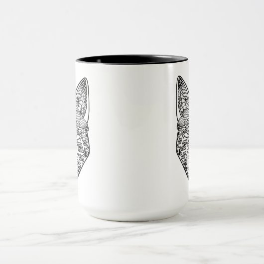 Geïnspireerd Wolfhoofd Mok (Midden)