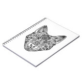 Geïnspireerd Wolfhoofd Notitieboek (Linkerzijde)