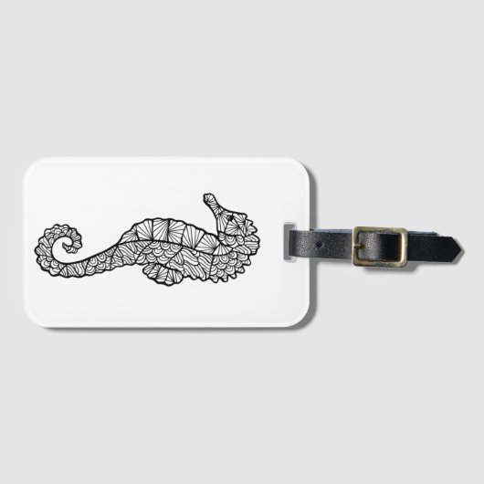 Geïnspireerd Zee paard Bagagelabel (Voorkant (horizontaal))