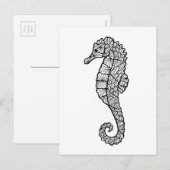 Geïnspireerd Zee paard Briefkaart (Voorkant / Achterkant)