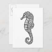 Geïnspireerd Zee paard Briefkaart (Voorkant / Achterkant)