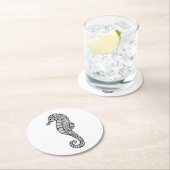 Geïnspireerd Zee paard Ronde Kartonnen Onderzetter (Insitu)