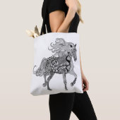 Geïnspireerd zwart paard 2 tote bag (Dichtbij)