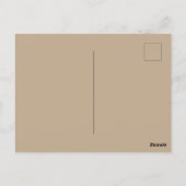 "Geïnspireerd" zwart-wit en Tan Woman Pose-Briefka Briefkaart (Achterkant)