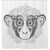 Geïnspireerde aap douchegordijn (Voorkant)